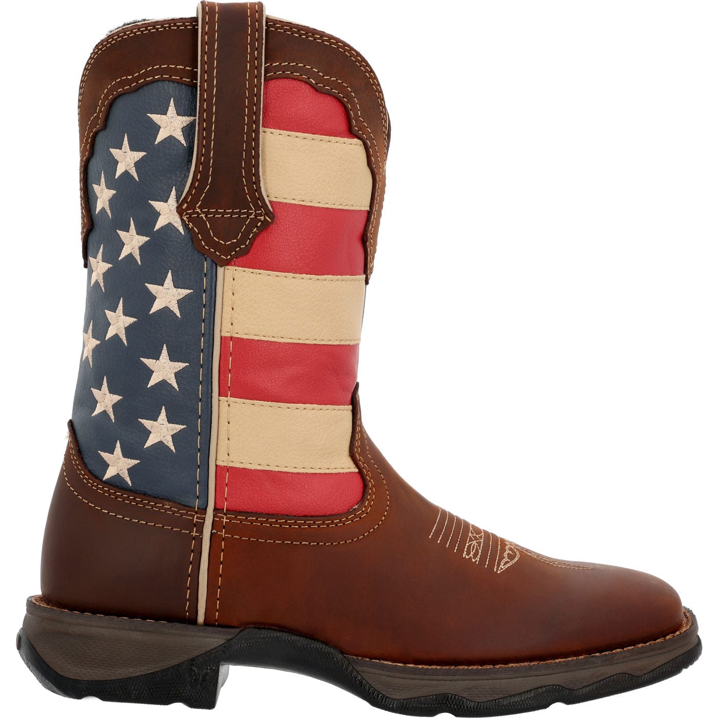 Lady Rebel by Durango Patriotic Women's Pull-On Western Flag Boot