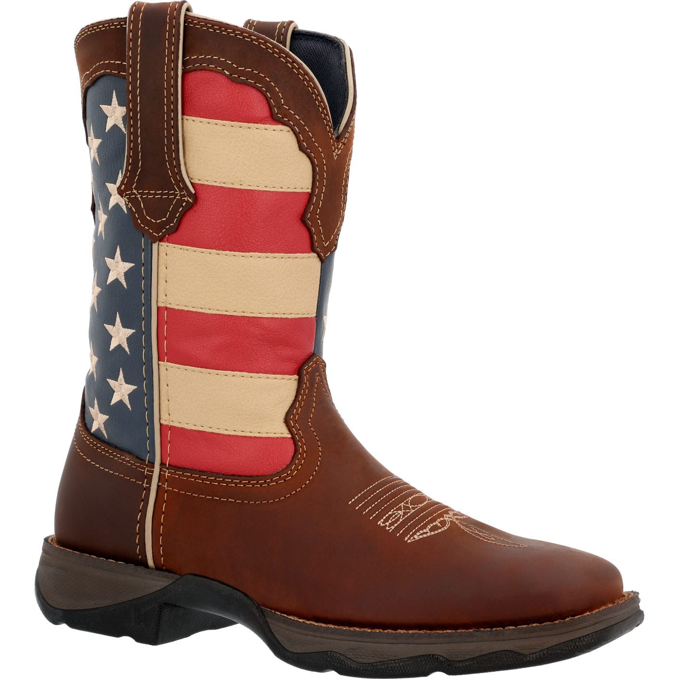 Lady Rebel by Durango Patriotic Women's Pull-On Western Flag Boot