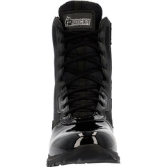 Rocky Cadet 8" Black Side Zip Public Service Boot