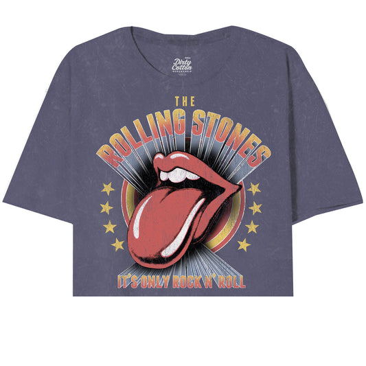 Rolling Stones-Vintage R&R Oversized Crop Tee