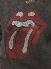 The Rolling Stones Unisex Sweatshirt w/Rhinestones