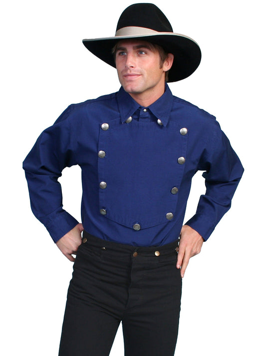 rangewear royal 100% cotton bib front shirt