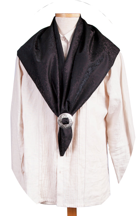 Scully Leather rangewear chocolate jacquard scarf