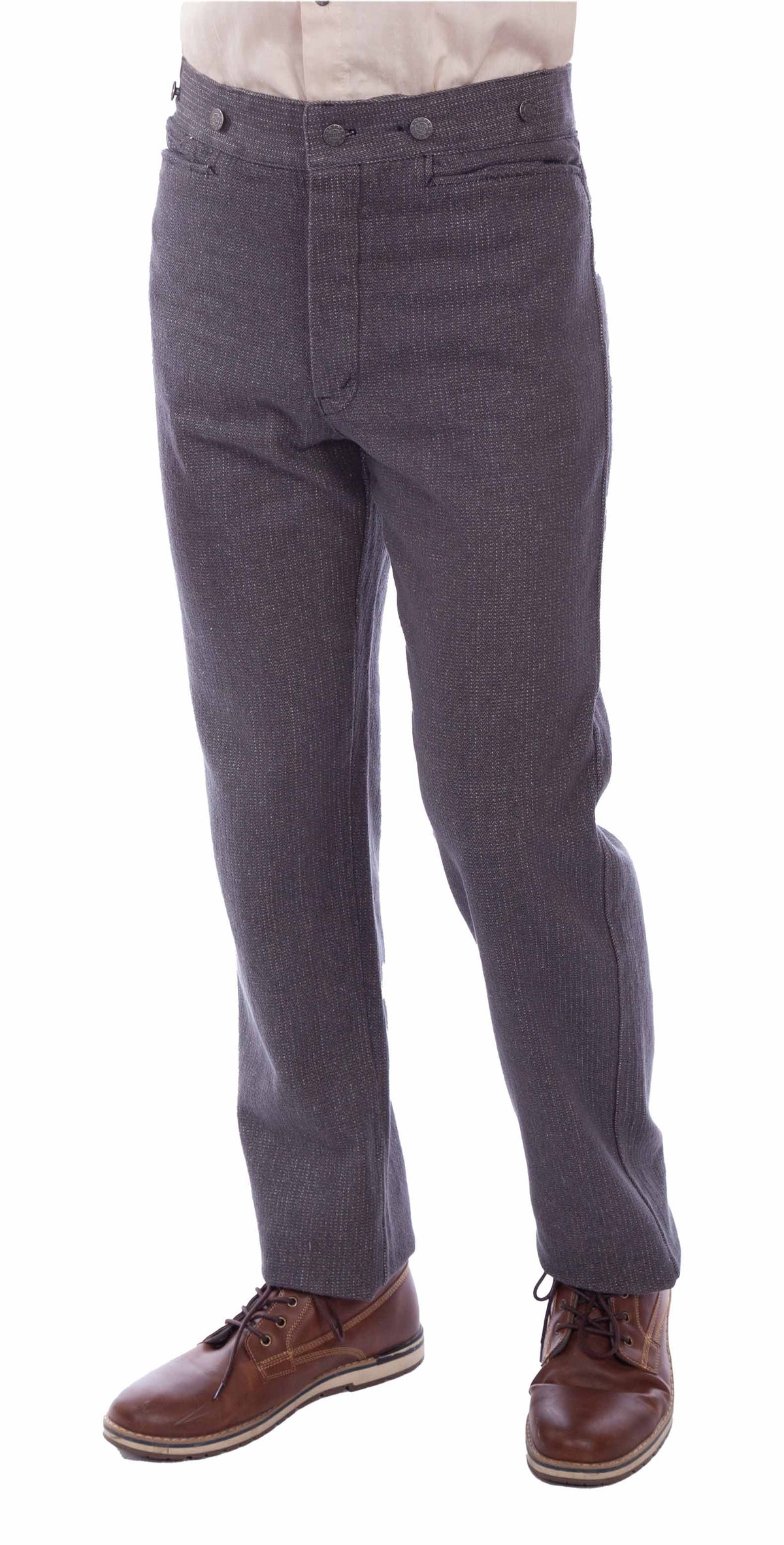 rangewear charcoal 97% cotton 3% spandex raised dobby stripe pant