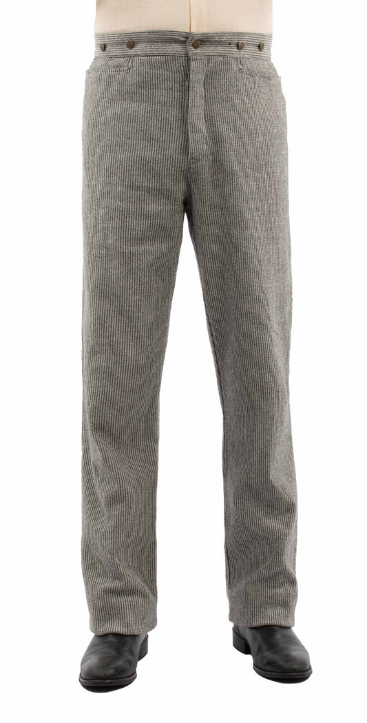 rangewear light grey 97% cotton 3% spandex raised dobby stripe pant