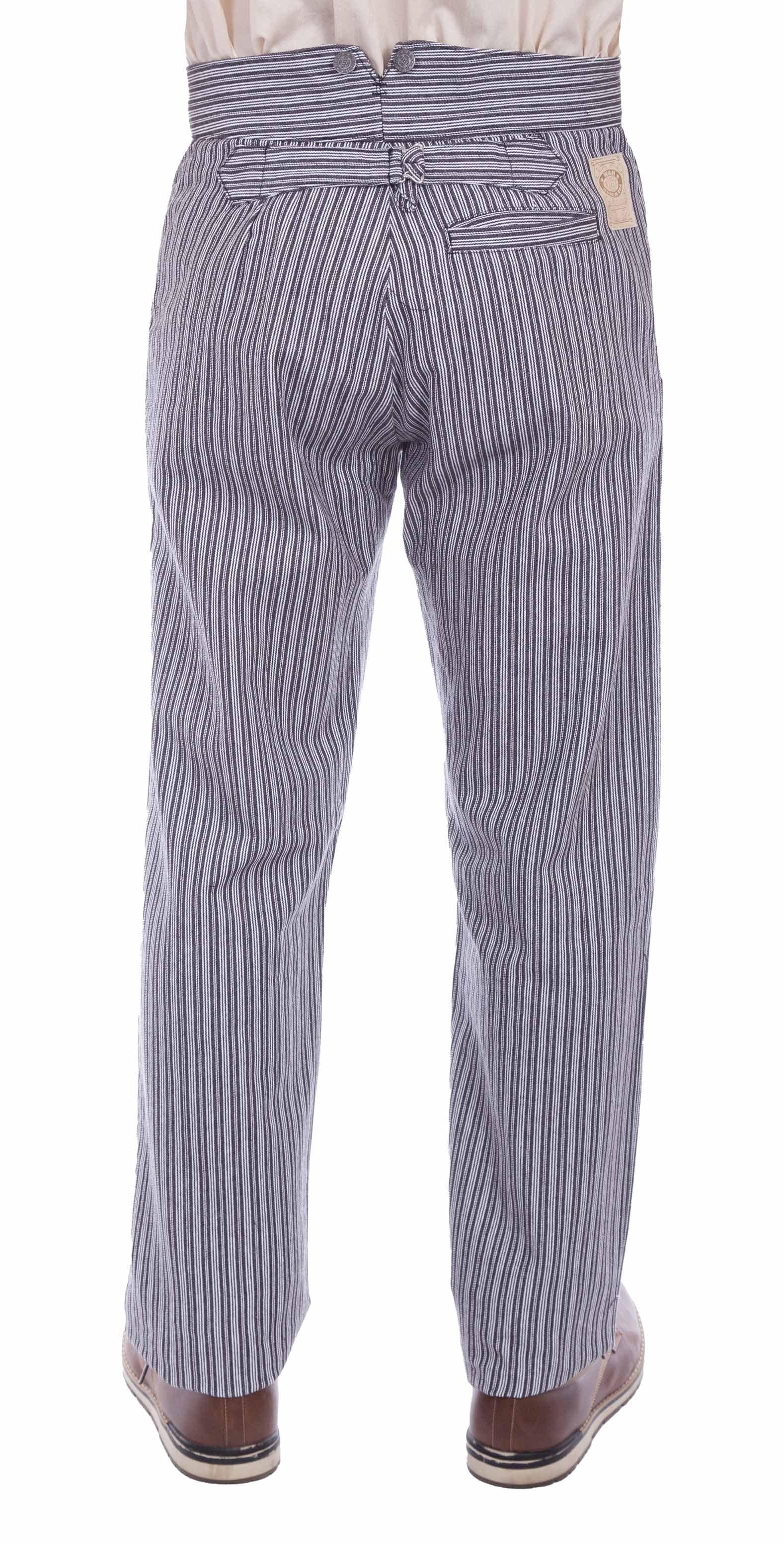 rangewear black 97% cotton 3% spandex rail stripe pant