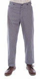 rangewear black 97% cotton 3% spandex rail stripe pant