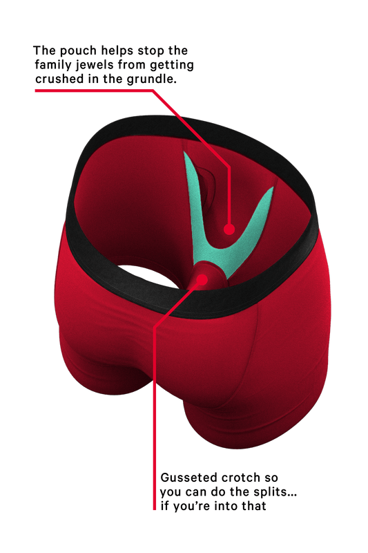 The Red Dress Effect | Red Ball Hammock® Pouch Underwear With Fly - Shinesty