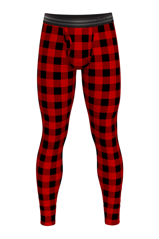 The Red & Black Lumberjack | Buffalo Check Ball Hammock® Long Johns