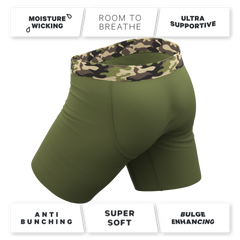 The Reinforcement | Tonal Camo Long Leg Ball Hammock® Pouch Underwear With Fly