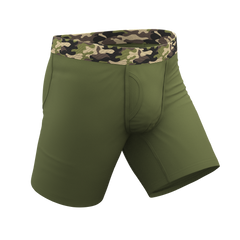 The Reinforcement | Tonal Camo Long Leg Ball Hammock® Pouch Underwear With Fly