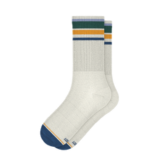 The Retro Actives | Retro Stripe Heel Hammock™ Crew Socks