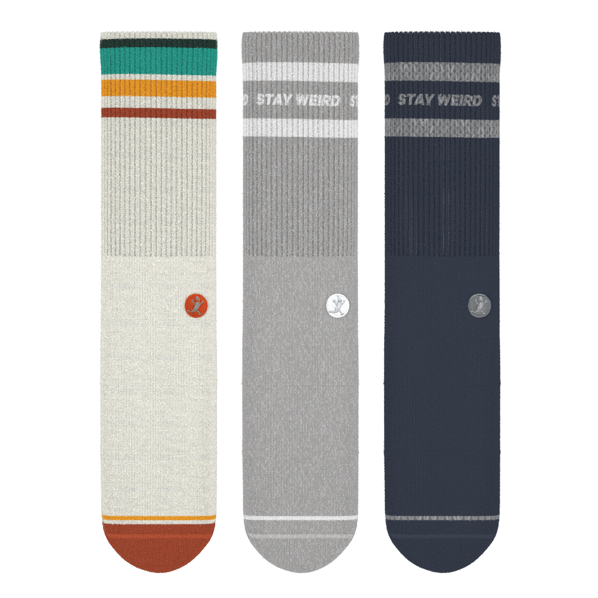 Retro Classics | Heel Hammock™ Crew Socks 3 Pack