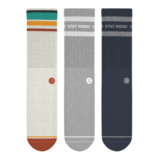 Retro Classics | Heel Hammock™ Crew Socks 3 Pack