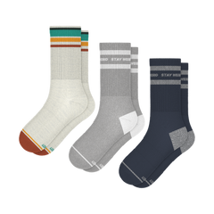 Retro Classics | Heel Hammock™ Crew Socks 3 Pack