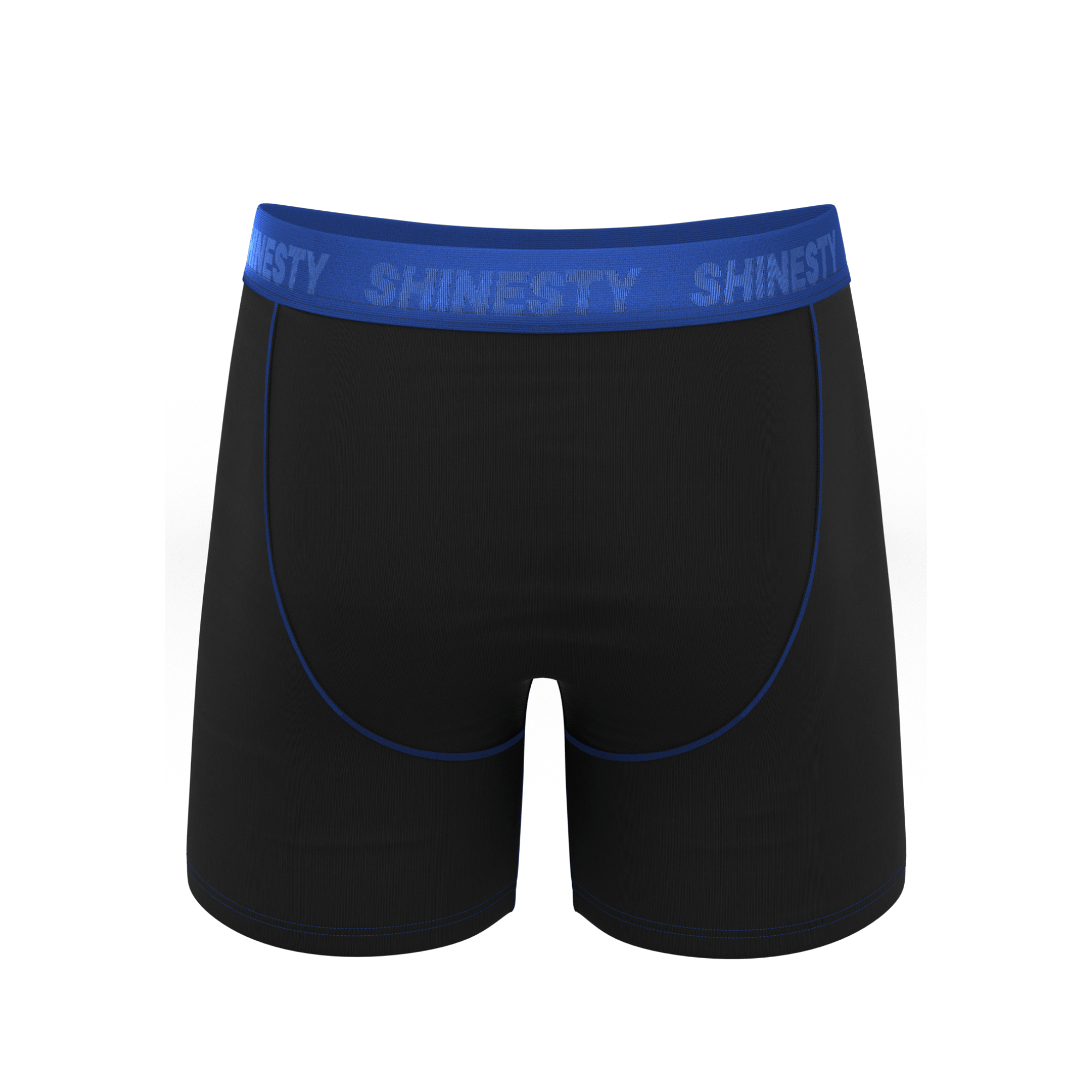 The Rhythm & Blues | Black and Blue Ball Hammock® Pouch Underwear With Fly - Shinesty