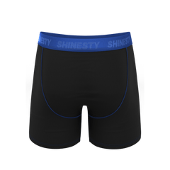 The Rhythm & Blues | Black and Blue Ball Hammock® Pouch Underwear With Fly - Shinesty