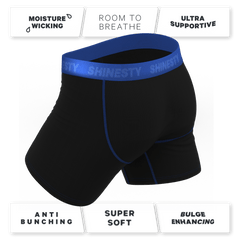 The Rhythm & Blues | Black and Blue Ball Hammock® Pouch Underwear - Shinesty