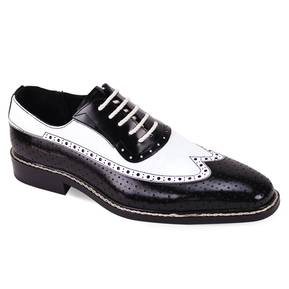 Giovanni Rio Blk/Wht Mens Shoe - Flyclothing LLC