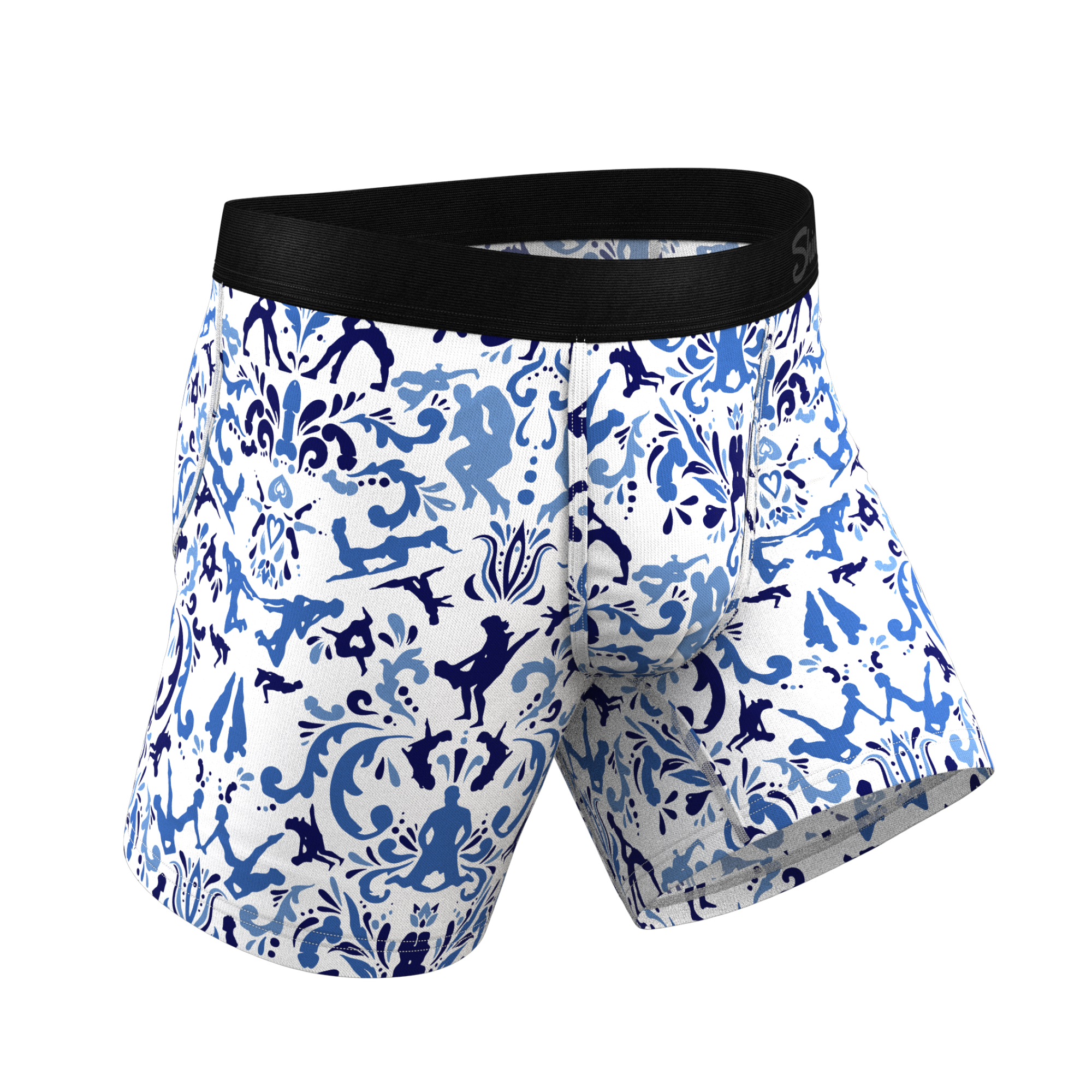 The Risqué Rorschach  | Blue Willow Ball Hammock® Pouch Underwear