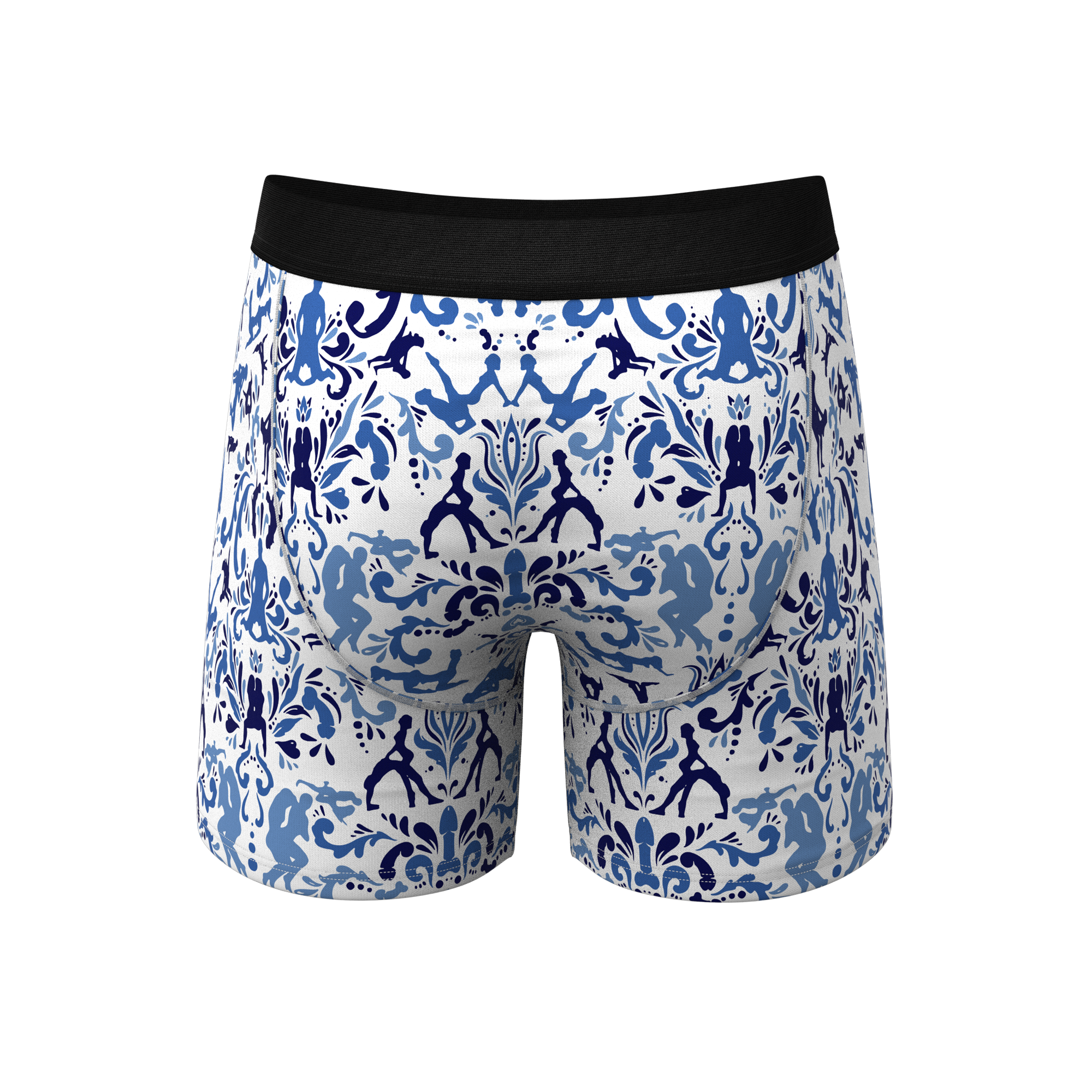 The Risqué Rorschach  | Blue Willow Ball Hammock® Pouch Underwear