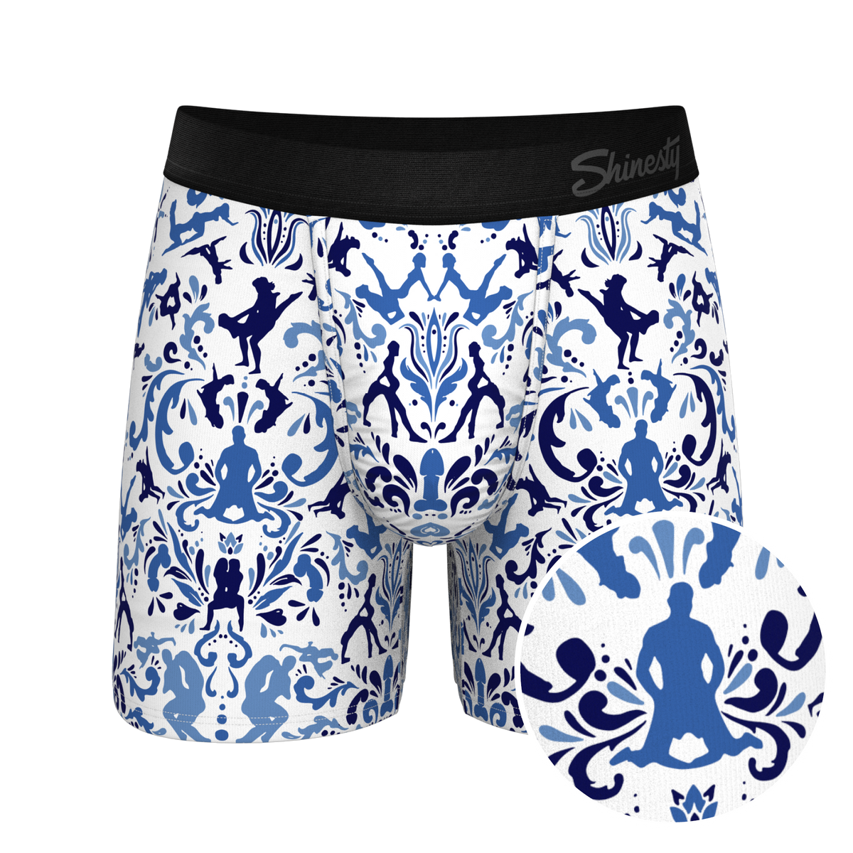 The Risqué Rorschach  | Blue Willow Ball Hammock® Pouch Underwear