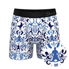 The Risqué Rorschach  | Blue Willow Ball Hammock® Pouch Underwear