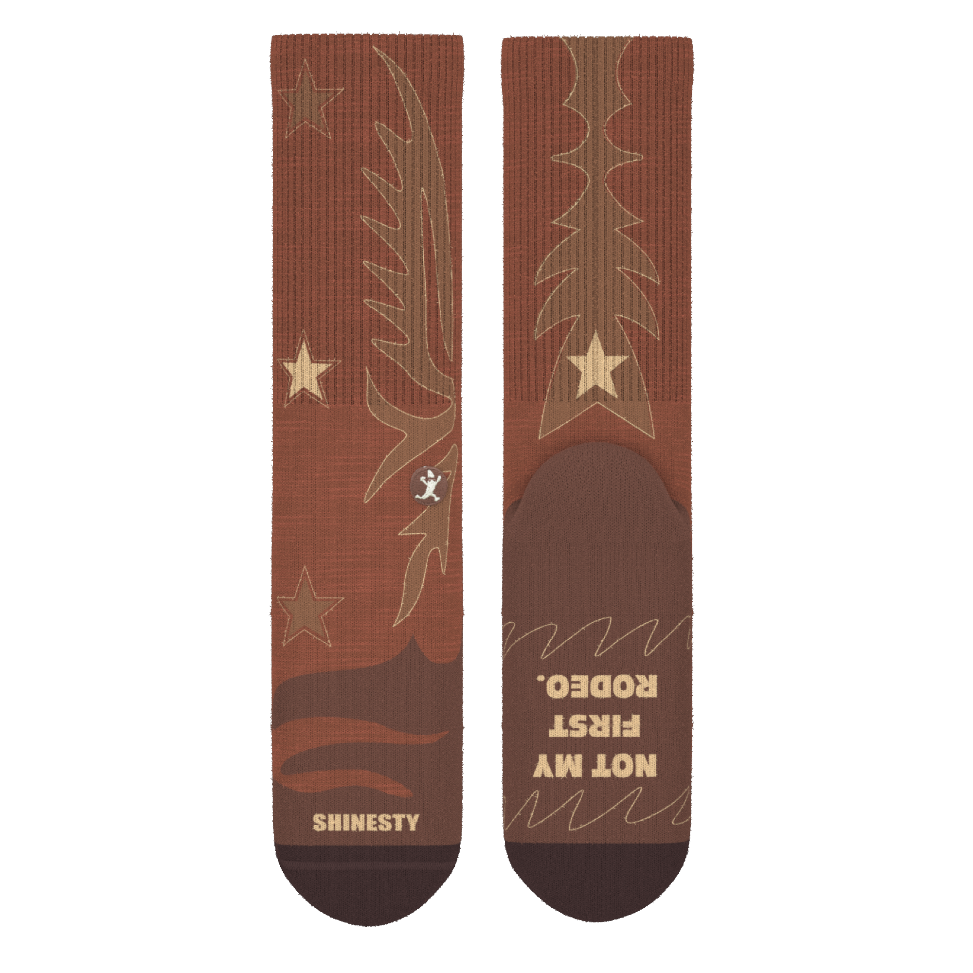 The Rodeo | Western Heel Hammock™ Crew Socks