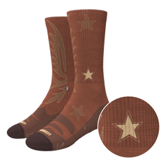 The Rodeo | Western Heel Hammock™ Crew Socks