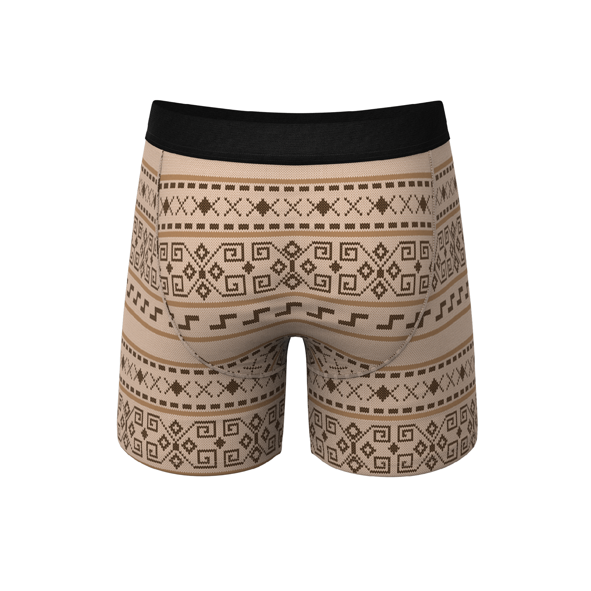 The Dude Abides | Aztec Sweater Ball Hammock® Pouch Underwear With Fly - Shinesty