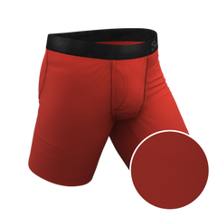 The Rust Fund | Rusty Red Long Leg Ball Hammock® Pouch Underwear With Fly