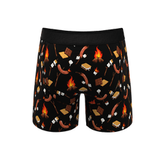 The S'more The Merrier | Campfire Ball Hammock® Pouch Underwear With Fly - Shinesty