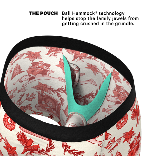 Ropa interior con bolsa y bragueta Toile Ball Hammock® de The Santa Slays |