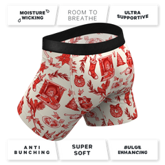 The Santa Slays | Christmas Toile Ball Hammock® Pouch Underwear