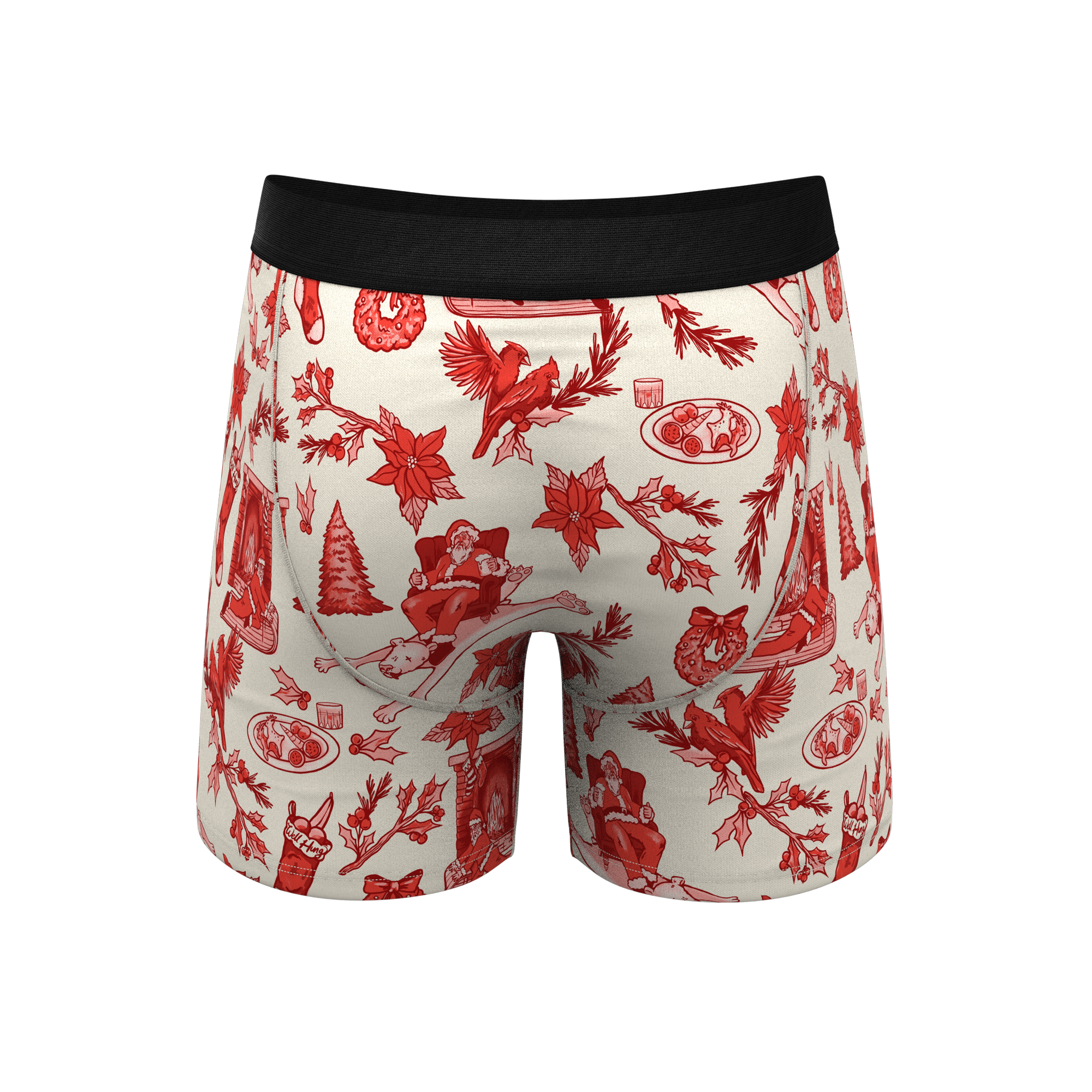 The Santa Slays | Christmas Toile Ball Hammock® Pouch Underwear