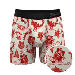 The Santa Slays | Christmas Toile Ball Hammock® Pouch Underwear