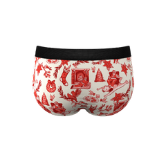 The Santa Slays | Christmas Toile Ball Hammock® Pouch Underwear Briefs