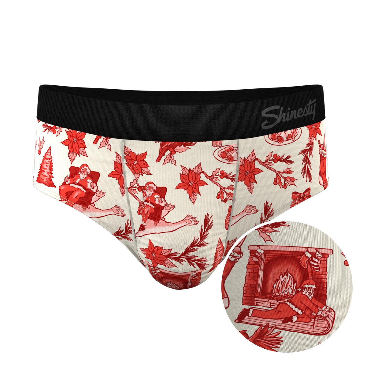 The Santa Slays | Christmas Toile Ball Hammock® Pouch Underwear Briefs