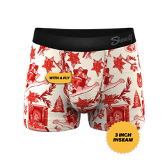 The Santa Slays | Christmas Toile Ball Hammock® Pouch Trunks Underwear