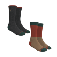 Santa's Bundle | Heel Hammock™ Crew Socks 6 Pack