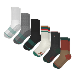 Santa's Bundle | Heel Hammock™ Crew Socks 6 Pack