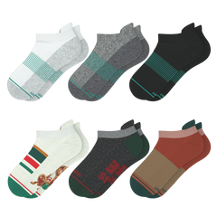 Santa's Bundle | Heel Hammock™ Ankle Socks 6 Pack