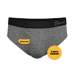 The Seattle Skyline | Black Marble Heather Ball Hammock® Pouch Underwear Briefs