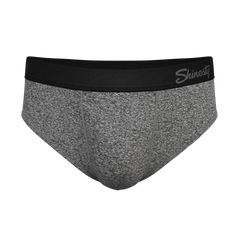 The Seattle Skyline | Black Marble Heather Ball Hammock® Pouch Underwear Briefs