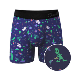 The Sensual Abduction | Alien Ball Hammock® Pouch Underwear With Fly