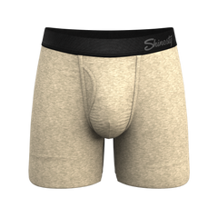 The Silver Fox | Oatmeal Heather Ball Hammock® Pouch Underwear With Fly