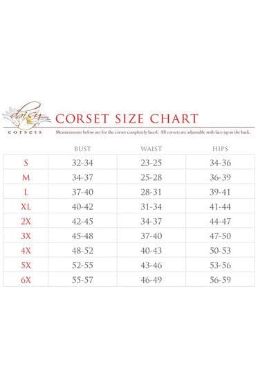 Daisy Corsets Lavish 3 PC Dark Angel Corset Costume - Daisy Corsets