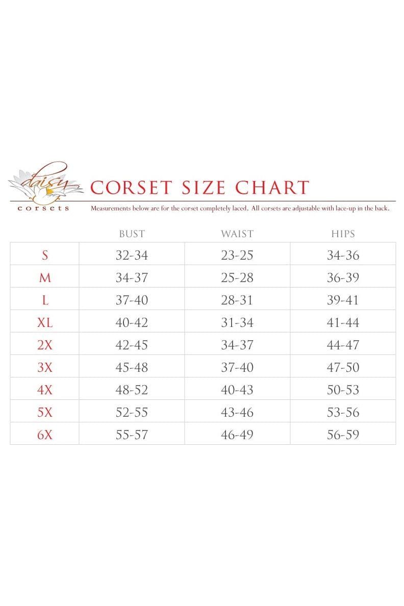 Daisy Corsets Top Drawer 5 PC Sexy Saloon Girl Corset Dress Costume