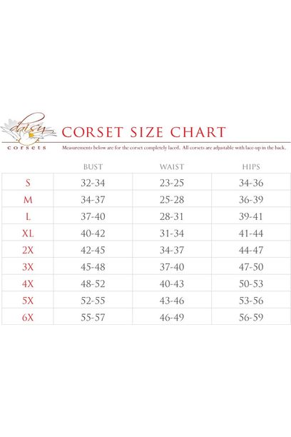 Daisy Corsets Top Drawer 3 PC Sexy Jessica Corset Costume