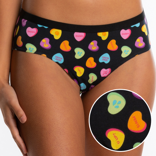 The Smooth Talker | Candy Hearts Cheeky Underwear